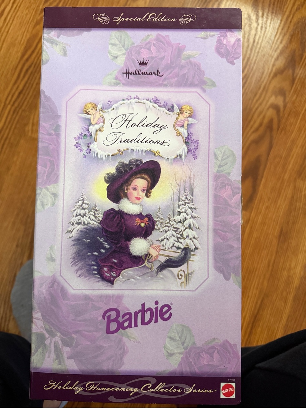 Barbie Special Edition Holiday Traditions Purple and White Collector Doll Box